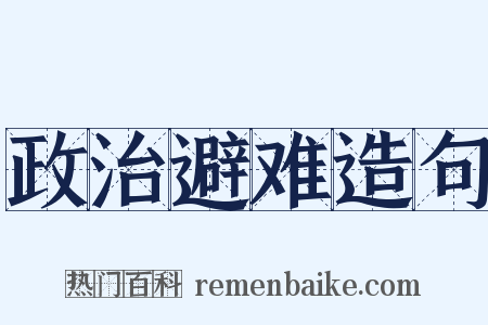 政治避难造句是什么意思的图片
